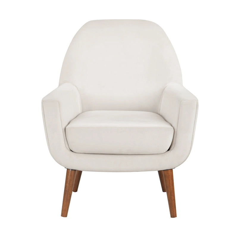Poltrona in velluto Mid-Century