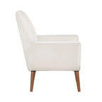 Poltrona in velluto Mid-Century