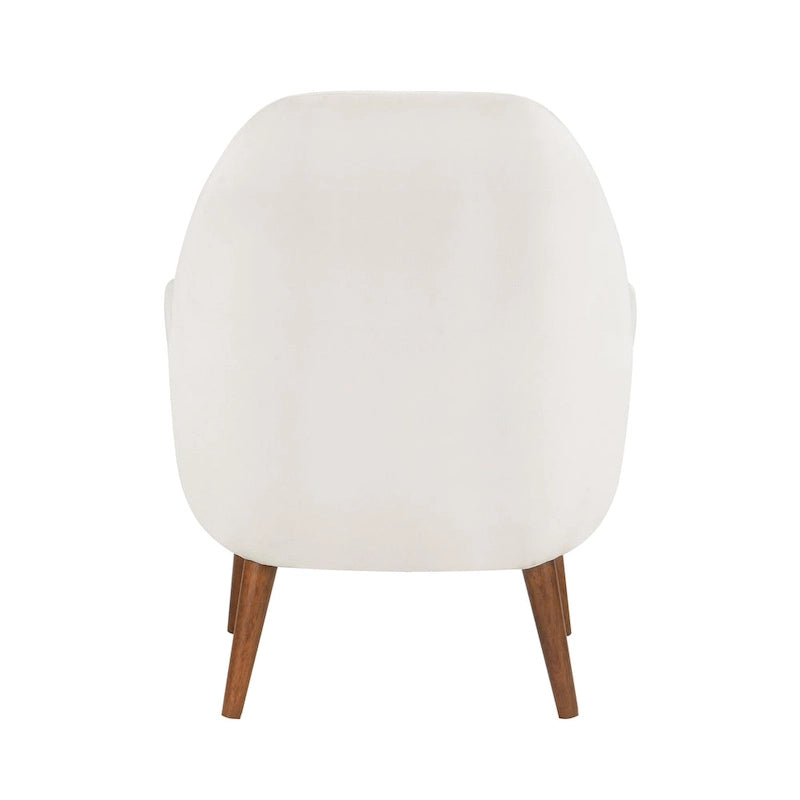 Poltrona in velluto Mid-Century