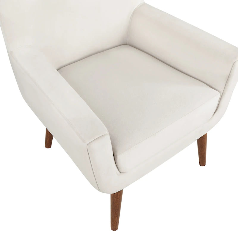 Poltrona in velluto Mid-Century