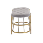 SEYNAR 40 Velvet Upholstered Living Room Bench with Double shoe rack