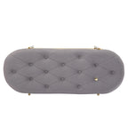 SEYNAR 40 Velvet Upholstered Living Room Bench with Double shoe rack