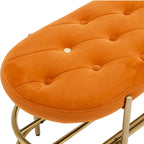 SEYNAR 40 Velvet Upholstered Living Room Bench with Double shoe rack