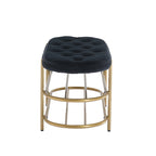 SEYNAR 40 Velvet Upholstered Living Room Bench with Double shoe rack