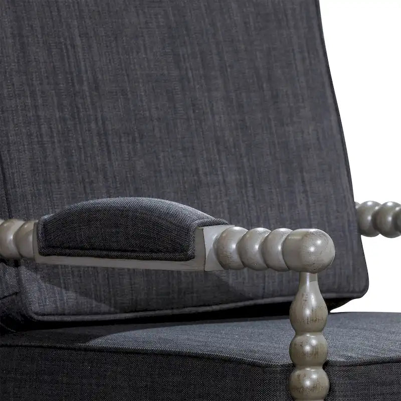 Spindle Fabric Arm Chair