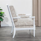 Spindle Fabric Arm Chair