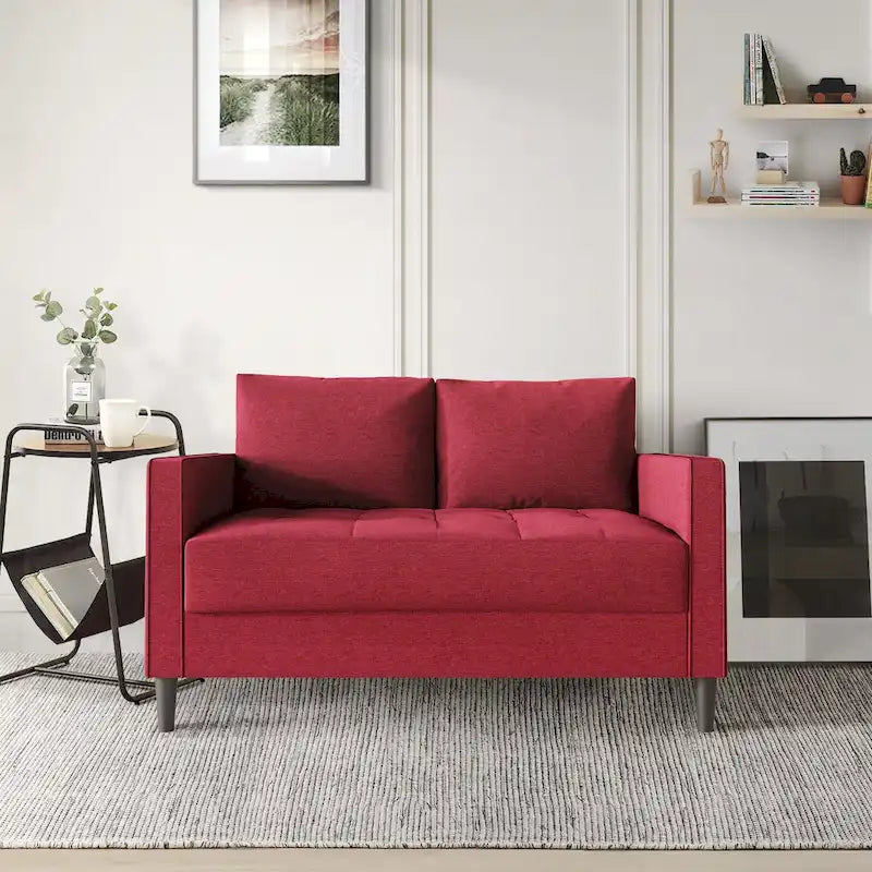 CraftPorch Contemporary Minimalist Linen Upholstered 3-Piece Living Room Set