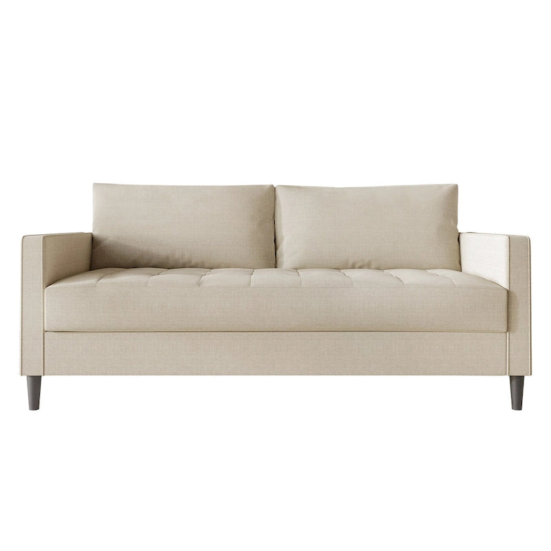 CraftPorch Contemporary Minimalist Linen Upholstered 3-Piece Living Room Set