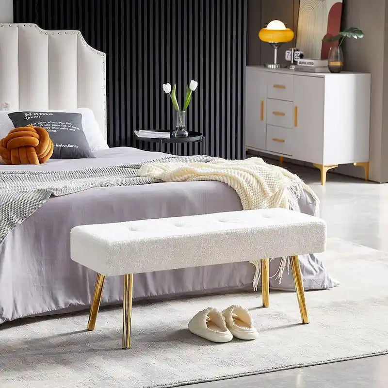 Howtai Upholstered Bench for bedroom, entryway, dining room