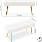 Howtai Upholstered Bench for bedroom, entryway, dining room