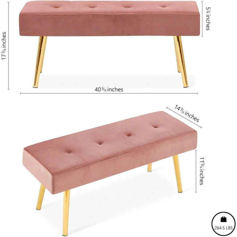 Howtai Upholstered Bench for bedroom, entryway, dining room