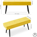 Howtai Upholstered Bench for bedroom, entryway, dining room