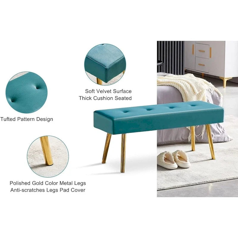 Howtai Upholstered Bench for bedroom, entryway, dining room