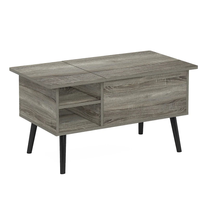 Furinno Jensen Lift Top Coffee Table With Wooden Leg