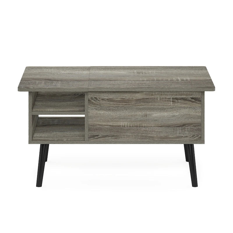 Furinno Jensen Lift Top Coffee Table With Wooden Leg