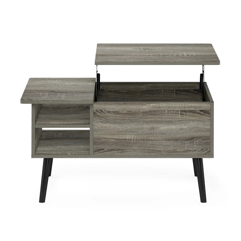 Furinno Jensen Lift Top Coffee Table With Wooden Leg