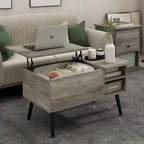 Furinno Jensen Lift Top Coffee Table With Wooden Leg