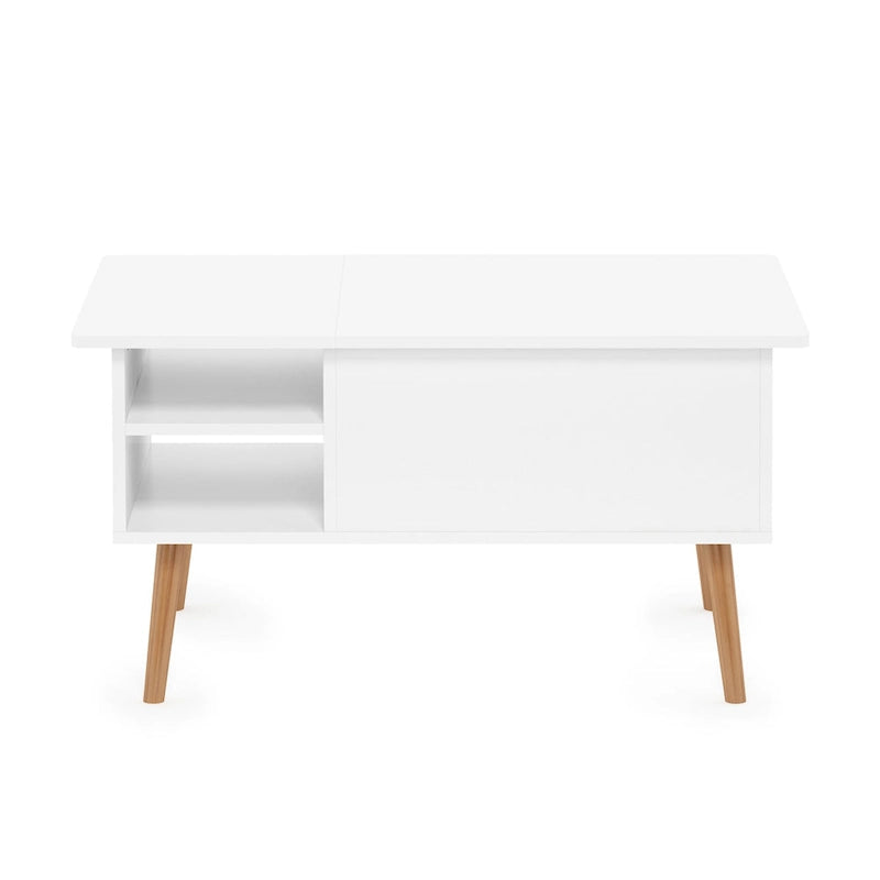 Furinno Jensen Lift Top Coffee Table With Wooden Leg