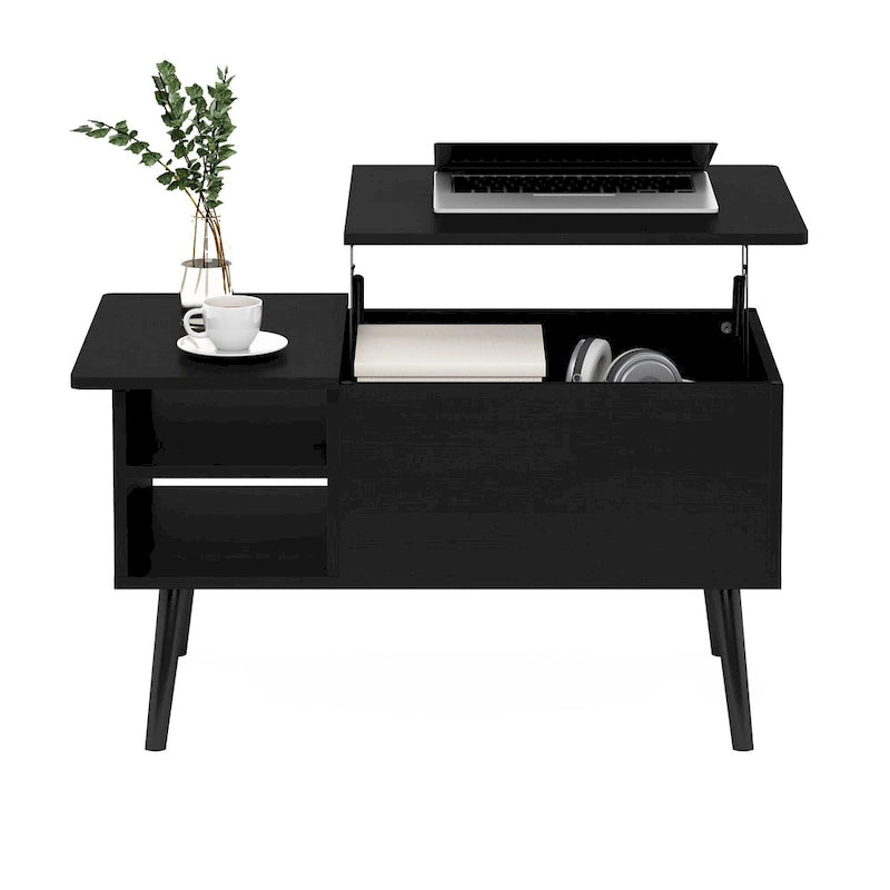 Furinno Jensen Lift Top Coffee Table With Wooden Leg