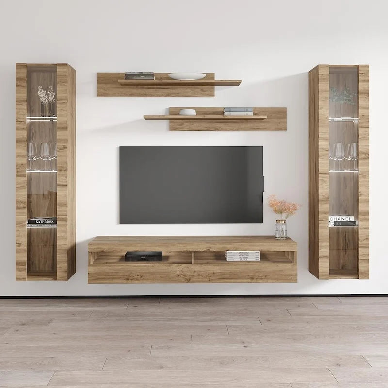 Fly AB2 35TV Wall Mounted Floating Modern Entertainment Center