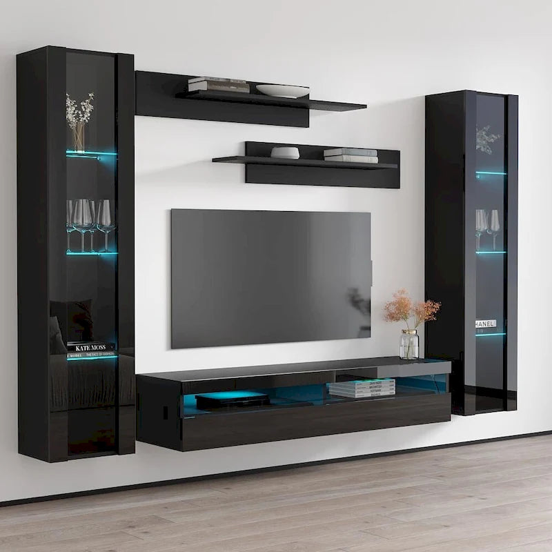 Fly AB2 35TV Wall Mounted Floating Modern Entertainment Center
