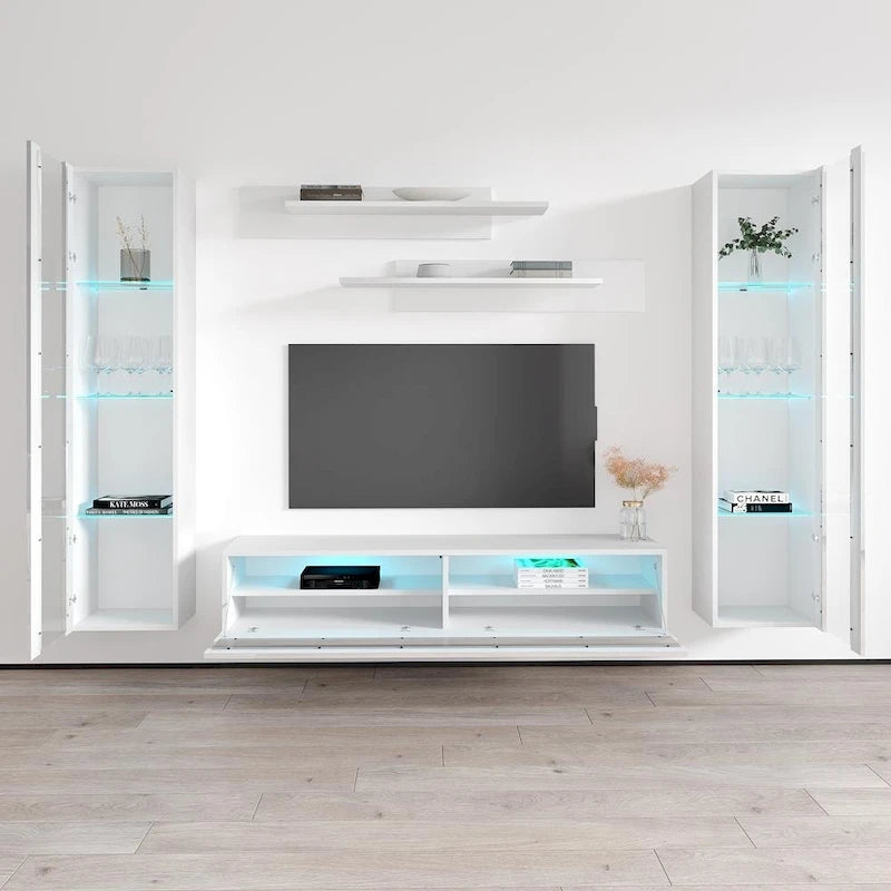 Fly AB2 35TV Wall Mounted Floating Modern Entertainment Center