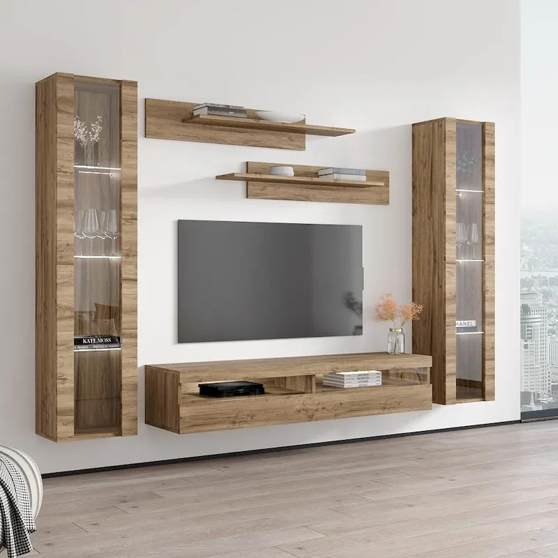 Fly AB2 35TV Wall Mounted Floating Modern Entertainment Center
