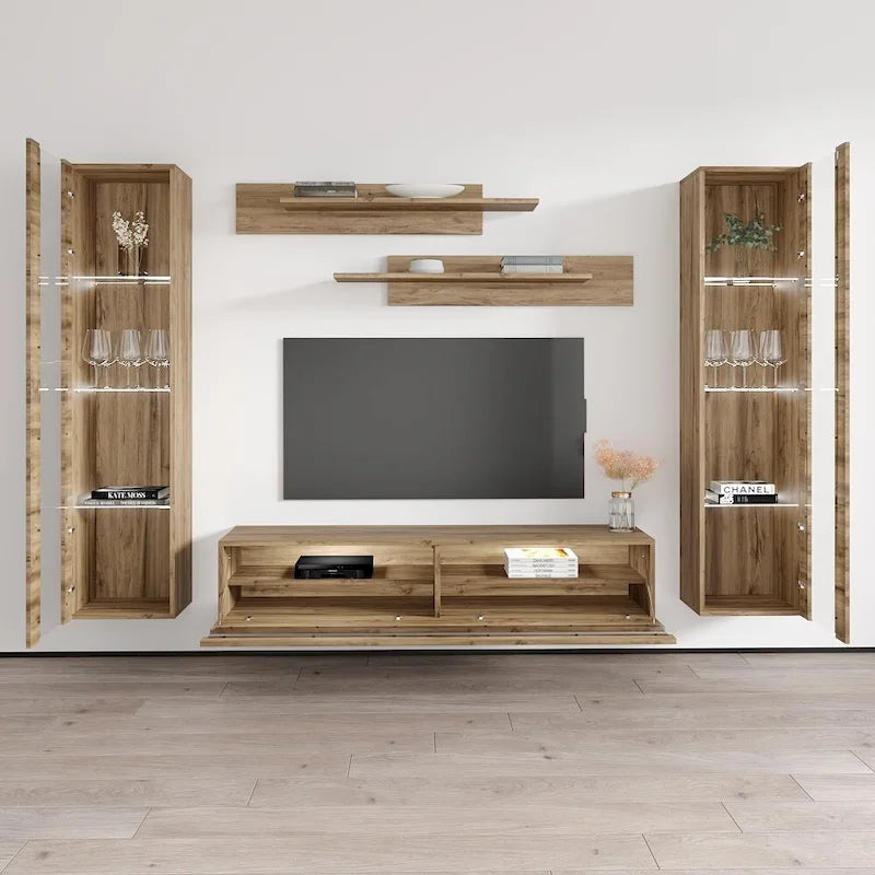 Fly AB2 35TV Wall Mounted Floating Modern Entertainment Center