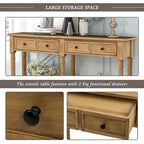 Console Table Sofa Table with Two Storage Drawers