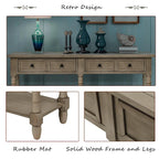 Console Table Sofa Table with Two Storage Drawers