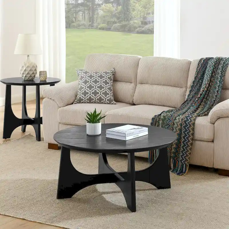 Round Coffee Table for Living Room Reception Room
