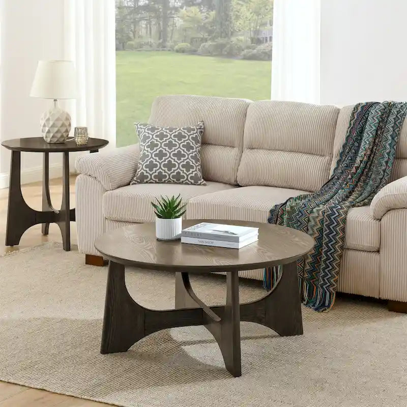 Round Coffee Table for Living Room Reception Room