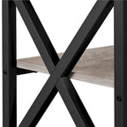 Yaheetech Vintage Wood 3-Tier Console Table TV Stand for TV up to 70