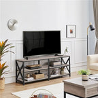 Yaheetech Vintage Wood 3-Tier Console Table TV Stand for TV up to 70