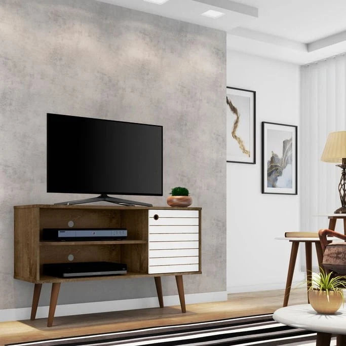 Mobile TV a 2 ripiani Liberty Mid-century Modern