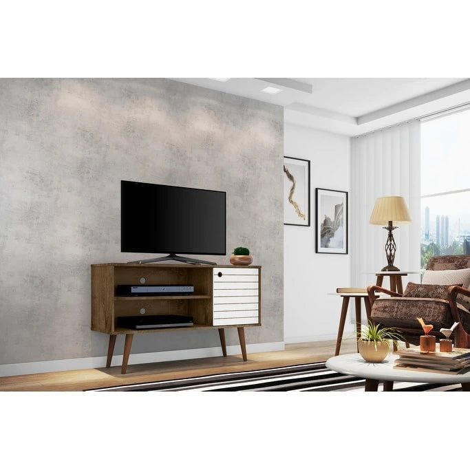 Mobile TV a 2 ripiani Liberty Mid-century Modern