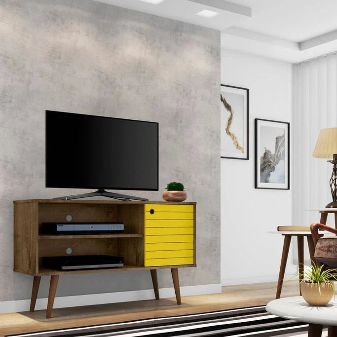 Mobile TV a 2 ripiani Liberty Mid-century Modern
