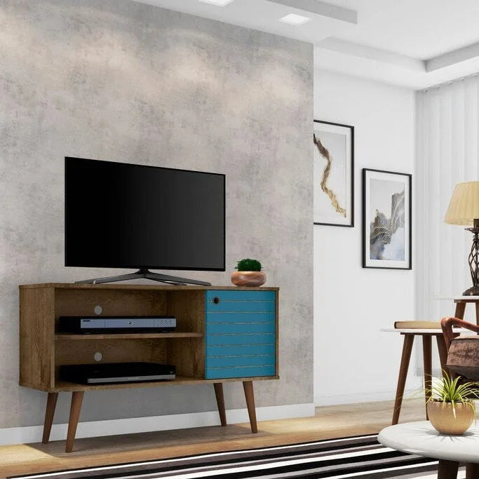 Mobile TV a 2 ripiani Liberty Mid-century Modern