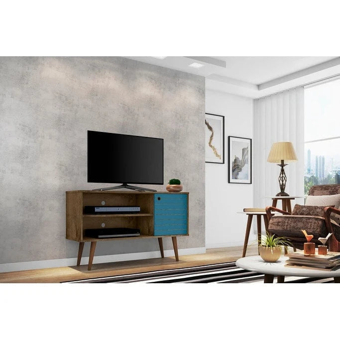 Mobile TV a 2 ripiani Liberty Mid-century Modern