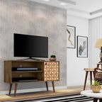 Mobile TV a 2 ripiani Liberty Mid-century Modern
