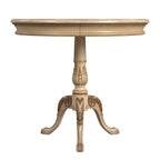 Butler Traditional Round Wooden Pedestal Table in Plantation Cherry Finish - Dark Brown