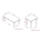 Nomara French Country 48-inch Solid Wood 3-Piece Coffee Table Set by Furniture of America