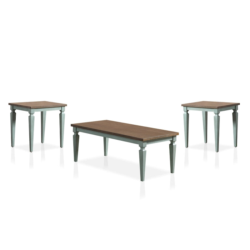 Nomara French Country 48-inch Solid Wood 3-Piece Coffee Table Set by Furniture of America
