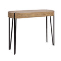 Astoria Wood Console Table with Metal Hairpin Legs - 42.0L x 14.0W x 30.3H