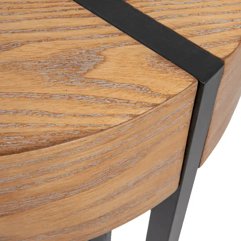 Astoria Wood Console Table with Metal Hairpin Legs - 42.0L x 14.0W x 30.3H