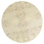 Mid-Century Burl Wood Round Coffee Table