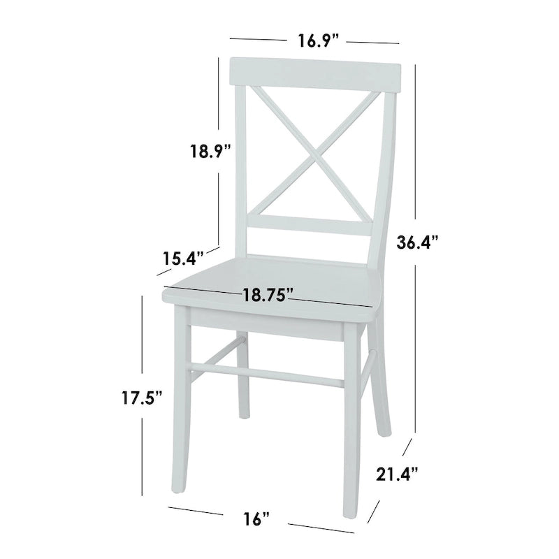 Simple Living 7-piece Albury Cross Back Dining Set