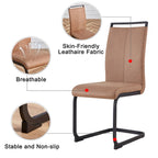 Modern Dining Chairs PU Faux Leather set of 4
