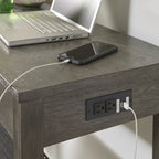 Caitbrook Rectangular Dining Room Counter Table Set of 4, Gray