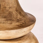 Tavolo da pranzo rotondo Crossman in legno massello grigio